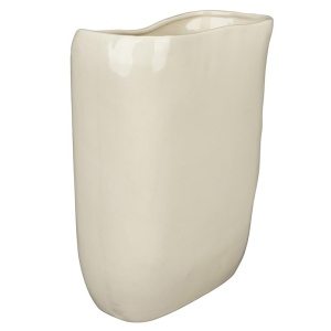 Vaza bej din ceramica 30 cm Edna Dutchbone