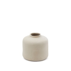 Vaza decorativa alba din hartie 26 cm Serina Kave Home