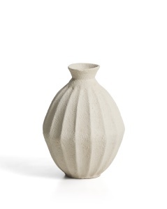 Vaza decorativa bej din hartie 47 cm Arquena Kave Home