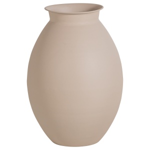 Vaza decorativa bej nisipiu din metal 70 cm Caro Woood