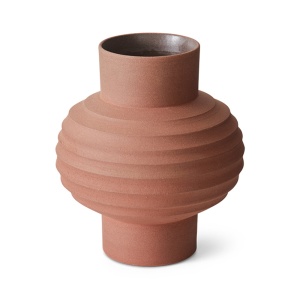 Vaza decorativa maro din ceramica 30 cm Brandie HKliving