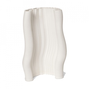 Vaza din ceramica alb antic 30 cm Moire Ferm Living