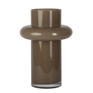 Vaza grej inchis din sticla 29 cm Johannes Lifestyle Home Collection