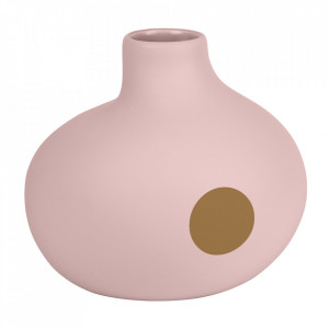 Vaza roz pudra din ceramica 11 cm Dot Mette Ditmer Denmark