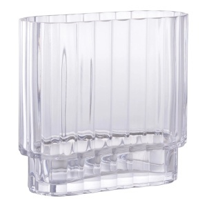 Vaza transparenta din sticla 20 cm Klar House Nordic