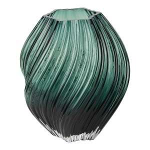 Vaza verde din sticla 23 cm Megan House Nordic