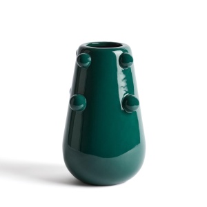 Vaza verde inchis din ceramica 26 cm Odra Kave Home