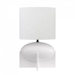 Veioza alba din ceramica 50 cm Ovo Versmissen