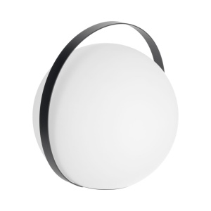 Veioza alba din metal 33 cm Dinesh Kave Home