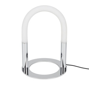 Veioza argintie din metal 36 cm Arch Zuiver