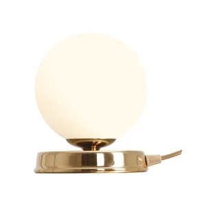 Veioza aurie/alba din sticla 17 cm Ball S Quiet Object
