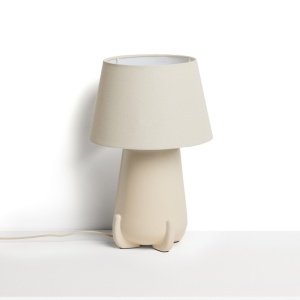 Veioza ecru din ceramica 46 cm Odra Kave Home