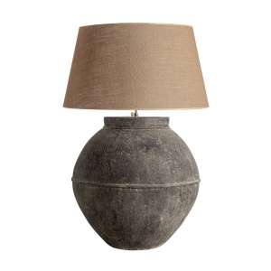 Veioza gri/maro din ceramica 80 cm Alero Vical Home