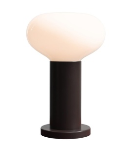 Veioza maro mocha din metal 29 cm Flo Aldex