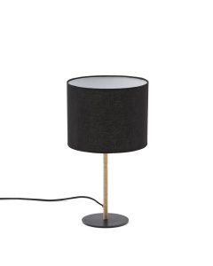 Veioza neagra din metal 45 cm Pina Kave Home