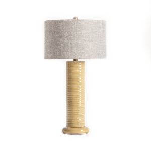 Veioza ocru/bej din ceramica 76 cm Blanes Vical Home