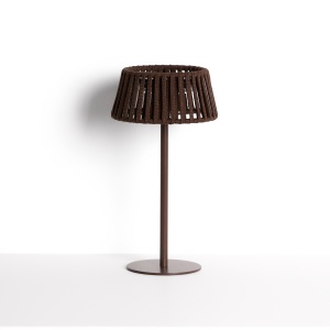 Veioza solara pentru exterior maro din metal 30 cm Aldet Kave Home