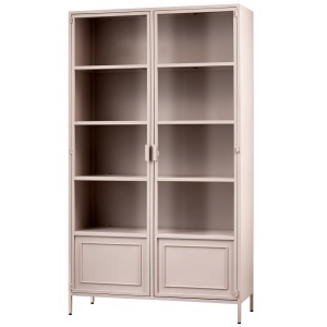 Vitrina din metal roz 189 cm Ronja Woood