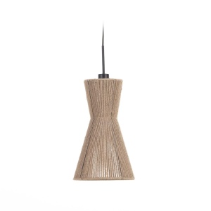 Abajur maro din fibre naturale Crista Laka Kave Home