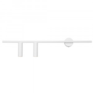 Aplica alba din metal cu 2 becuri Trevo Left Quiet Object