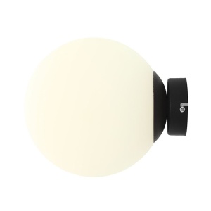 Aplica alba/neagra din sticla Ball M Quiet Object