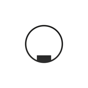 Aplica neagra din metal Rim Maytoni