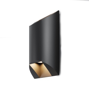Aplica pentru exterior neagra din metal Dual Maytoni