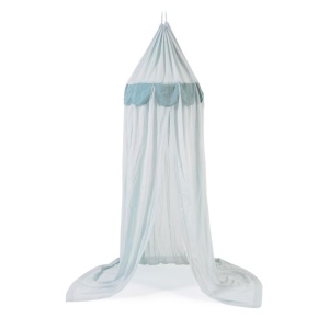 Baldachin pentru pat albastru din bumbac Jazmin Kave Home