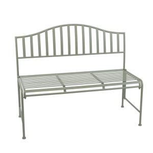 Banca exterior verde din metal 113 cm Verdant Esschert Design