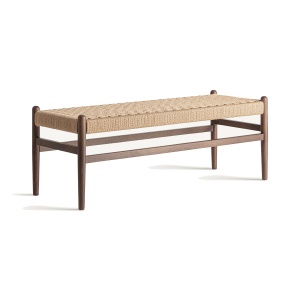 Bancheta maro din lemn 120 cm Flaeh Vical Home