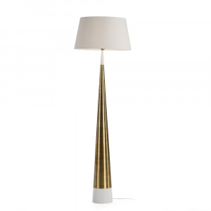Baza pentru lampadar alb/auriu din metal 140 cm Tinos Thai Natura