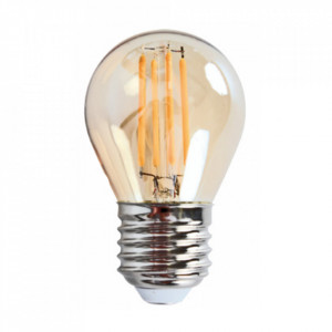 Bec maro chihlimbar cu filament LED E27 6W Edison The Home Collection