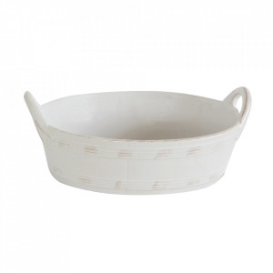 Bol alb pentru servire din ceramica 17x24 cm Thoralf Creative Collection