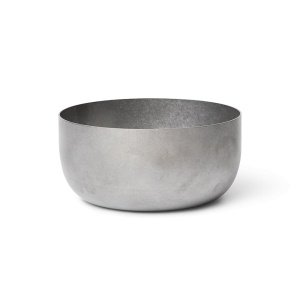 Bol argintiu din metal 13 cm Tumbled Ferm Living