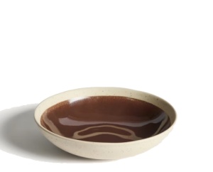 Bol bej/maro din ceramica 23 cm Nale Kave Home