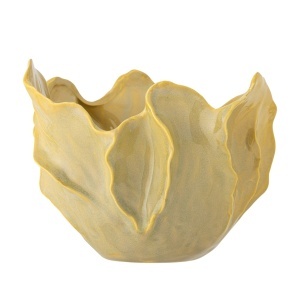 Bol decorativ galben din ceramica 25 cm Bastien Bloomingville