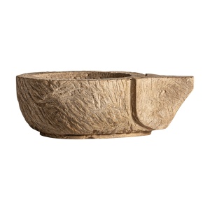 Bol decorativ maro din piatra 22x29 cm Maya Vical Home