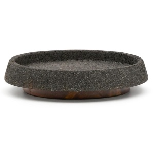 Bol decorativ negru din piatra 38 cm Naro Kave Home
