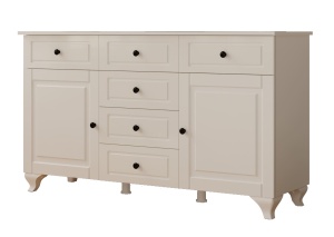 Bufet inferior alb 130 cm Eva The Home Collection