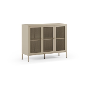 Bufet inferior bej nisipiu din metal 121 cm Fayna 3D The Home Collection