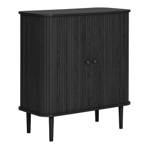 Bufet inferior din lemn negru 80 cm Nikko House Nordic