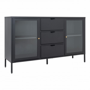 Bufet inferior din metal negru 140 cm Dalby House Nordic