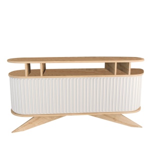 Bufet inferior maro/alb 150 cm Stor The Home Collection