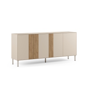 Bufet inferior maro/crem din metal 180 cm Marina Quiet Object