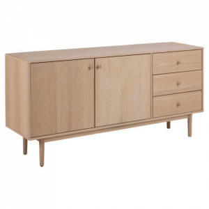 Bufet inferior maro din lemn 160 cm Aston Quiet Object