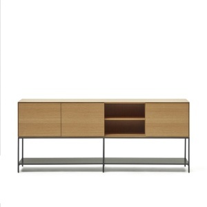 Bufet inferior maro din metal 195 cm Vedrana Oak Kave Home