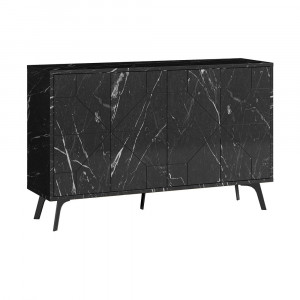 Bufet inferior negru 123 cm Dune The Home Collection