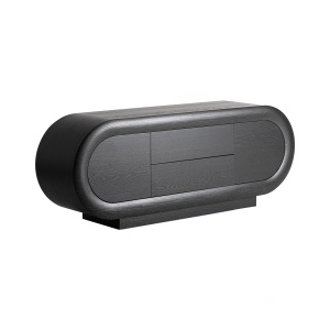 Bufet inferior negru din lemn 200 cm Chamonix Vical Home
