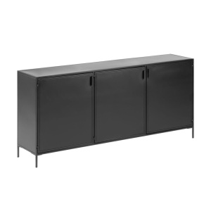 Bufet inferior negru din metal 160 cm Shantay Kave Home