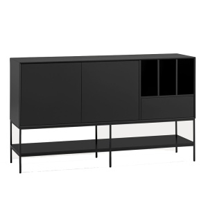 Bufet inferior negru din metal 166 cm Platt Teulat